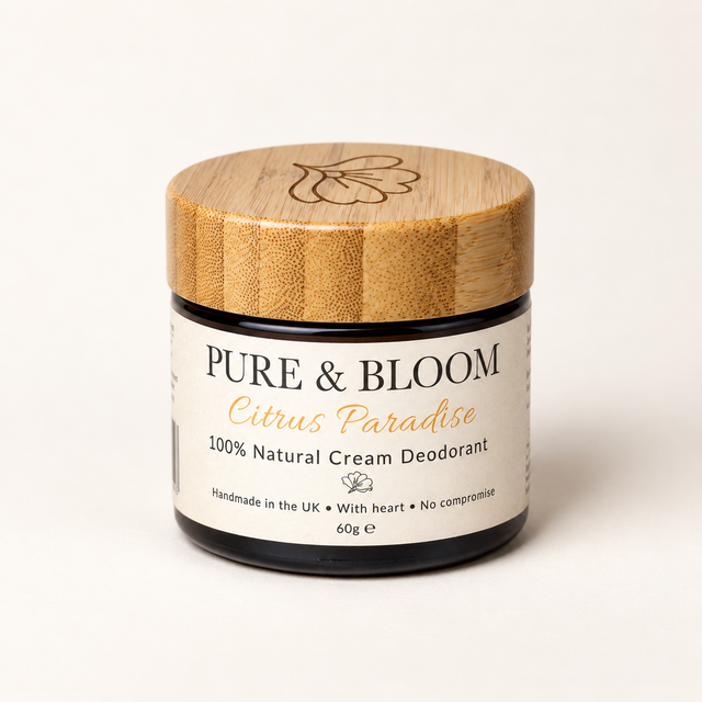 Pure & Bloom Natural Cream Deodorant: Citrus Paradise, 60g